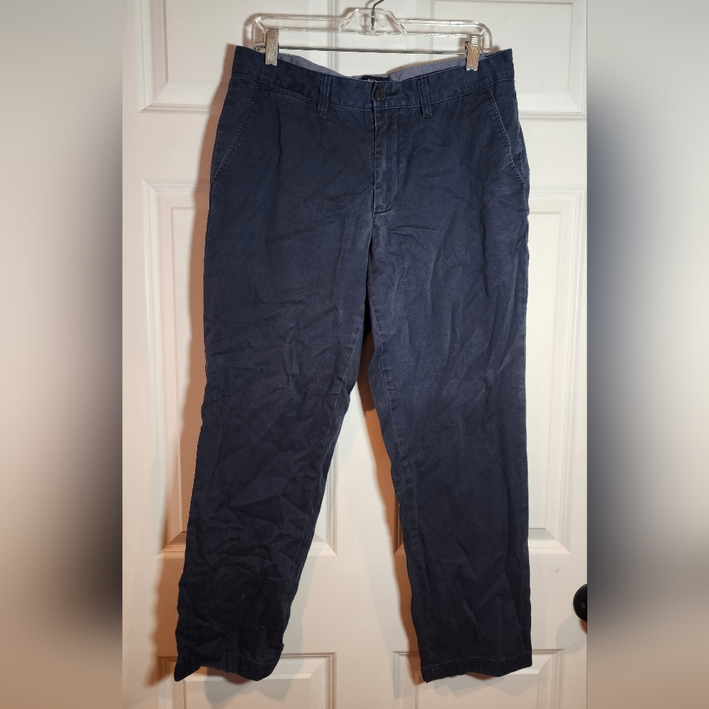 Nautica Classic Fit The Deck Pant Navy Blue Size 32 X 30
